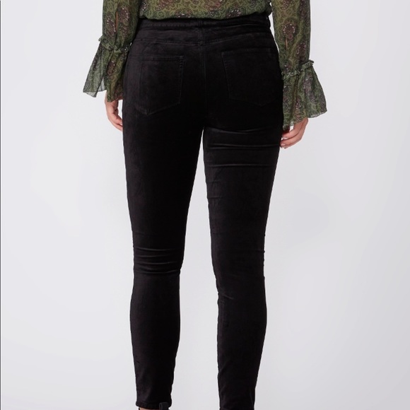 Paige Hoxton Ankle - Black Overdye Velvet size 28, skinny - Picture 2 of 16